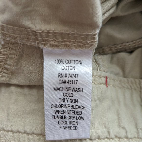 Natural Reflections - women’s beige khaki cargo cotton shorts Sz 10 - Picture 12 of 12
